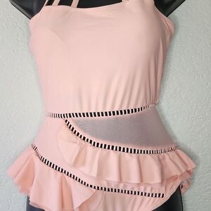 Women's Flouncy One Piece Swim Suit - Size Small -New w/Out Tags